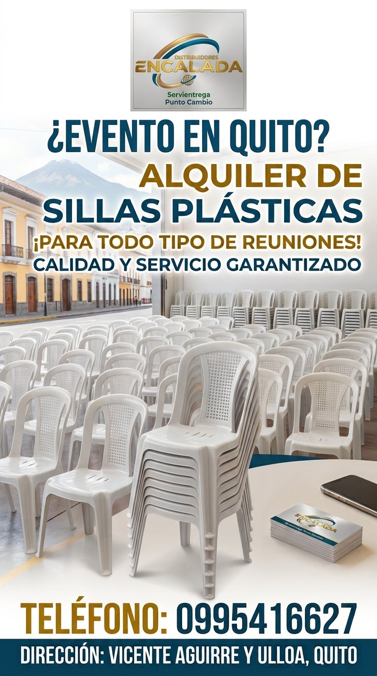 Alquiler de Sillas Plásticas en Quito
